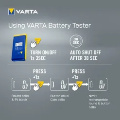 Varta LCD batteritester til små batterier
