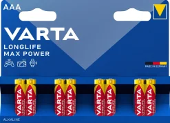 Varta Longlife Max Power AAA/LR03, 8-pakning