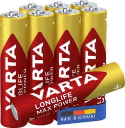 Varta Longlife Max Power AAA/LR03, 8-pakning