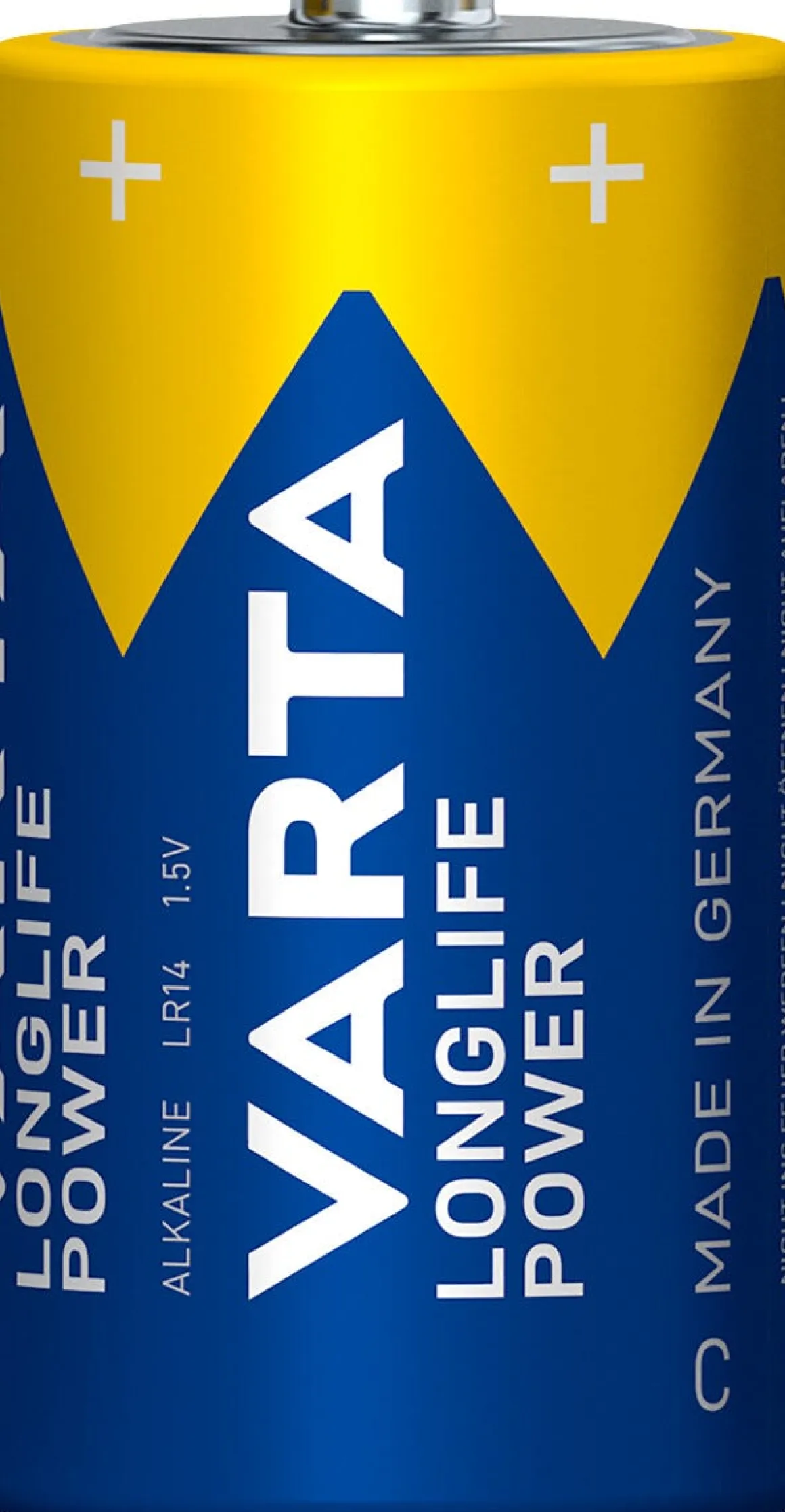 VARTA Longlife Power C/LR14 batteri, 2-pakning
