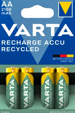 VARTA Recycled ladbare AA/HR6 batterier