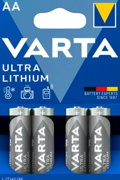 VARTA Ultra Lithium AA/FR6 litiumbatteri 4-pakning