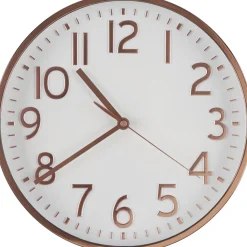 Veggklokke i rosa, 29 cm