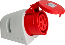 Vegguttak CEE 416-6, rød 16 A, IP44, Garo