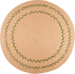 Vendbar juletrematte, hamp 90 cm