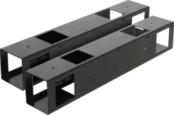 Ventura svart vedstativbeslag, 370 x 63 mm, 2-pakning