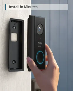 Videodørklokke trådløs Eufy Video Doorbell 2K kit