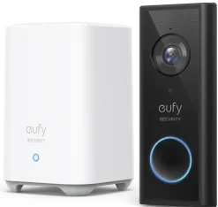 Videodørklokke trådløs Eufy Video Doorbell 2K kit