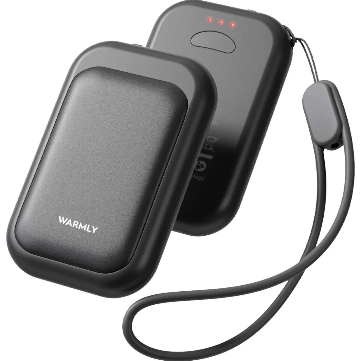 Warmly Mini liten håndvarmer 5000 mAh, oppladbar