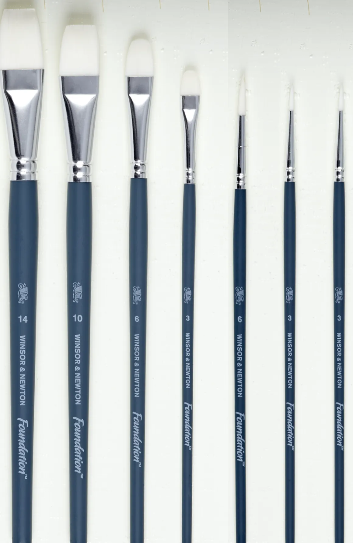 Winsor & Newton pensler, akryl, 6-pack