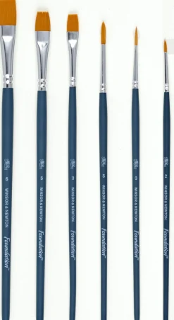 Winsor & Newton pensler, akvarell, 6-pack