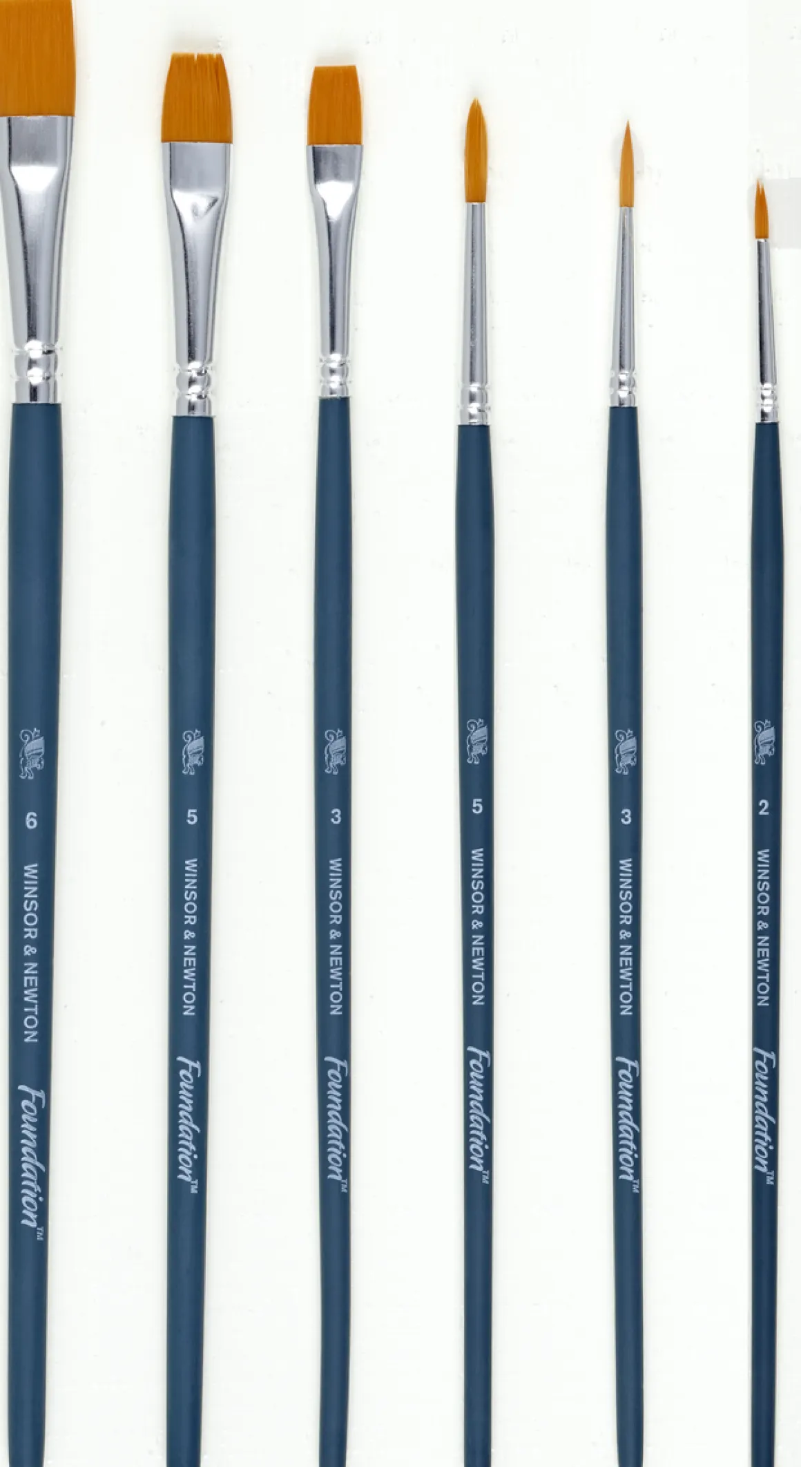 Winsor & Newton pensler, akvarell, 6-pack