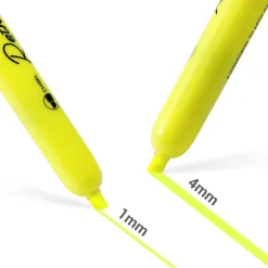 Writech markeringstusj med innfellbar spiss 4 mm gul