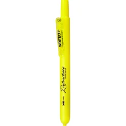 Writech markeringstusj med innfellbar spiss 4 mm gul